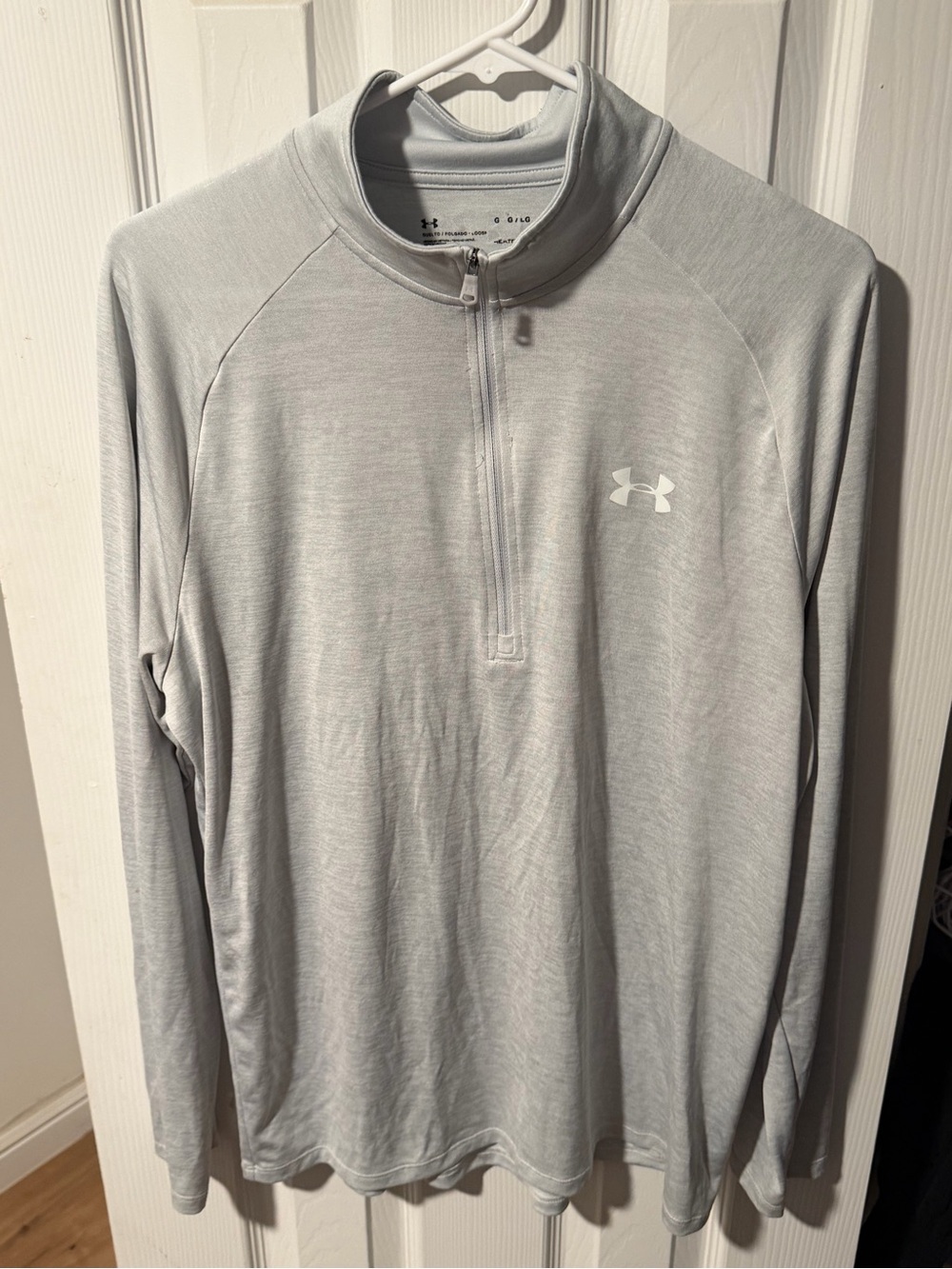 Under Armour Light Gray Men's 1/4 Zip Performance Pullover
